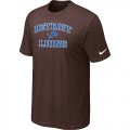 Detroit Lions Heart & Soul Brown T-Shirt