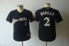 youth mlb milwaukee brewers #2 morgan dk blue