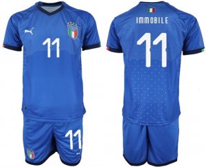 2018-19 Italy 11 IMMOBILE Home Soccer Jersey