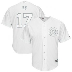 Cubs #17 Kris Bryant KB White 2019 Players Weekend Player Jersey