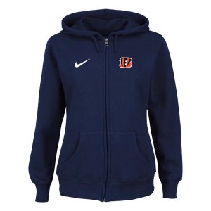 Women Cincinnati Bengals Logo Pullover Hoodie-8