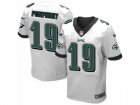 Mens Nike Philadelphia Eagles #19 Donnel Pumphrey Elite White NFL Jersey