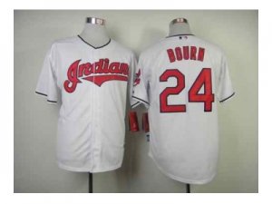 mlb jerseys cleveland indians #24 bourn white[bourn]