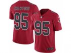 Mens Nike Atlanta Falcons #95 Jack Crawford Limited Red Rush NFL Jersey