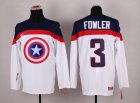 NHL Olympic Team USA #3 Cam Fowler white Captain America Fashion Stitched Jerseys