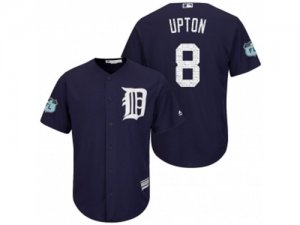 Mens Detroit Tigers #8 Justin Upton 2017 Spring Training Cool Base Stitched MLB Jersey