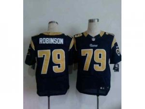 Nike jerseys st. louis rams #79 robinson blue[Elite]