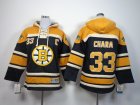 Youth nhl boston bruins #33 chara yellow-black[pullover hooded sweatshirt C]