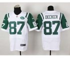 Nike jerseys new york jets #87 decker white[Elite][decker]