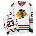 Mens Chicago Blackhawks #23 Michael Jordan White Away Jersey