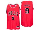 Men Chicago Bulls #9 Rajon Rondo Road Red New Swingman Jersey