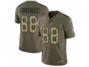 Men Nike Atlanta Falcons #88 Tony Gonzalez Limited Olive Camo 2017 Salute to Service NFL Jersey