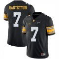 Iowa Hawkeyes 7 Colten Rastetter Black College Football Jersey