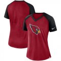 Arizona Cardinals Nike Womens Top V Neck T-Shirt CardinaBlack