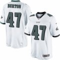 Mens Nike Philadelphia Eagles #47 Trey Burton Limited White NFL Jersey