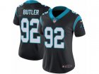 Women Nike Carolina Panthers #92 Vernon Butler Vapor Untouchable Limited Black Team Color NFL Jersey
