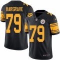 Men Nike Pittsburgh Steelers #79 Javon Hargrave Black Color Rush Limited Jersey