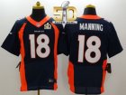 Nike Denver Broncos #18 Peyton Manning Navy Blue Alternate Super Bowl 50 Men Stitched NFL New Elite Jersey