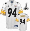Pittsburgh Steelers #94 Lawrence Timmons 2011 Super Bowl XLV whi