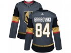 Women Adidas Vegas Golden Knights #84 Mikhail Grabovski Authentic Gray Home NHL Jersey