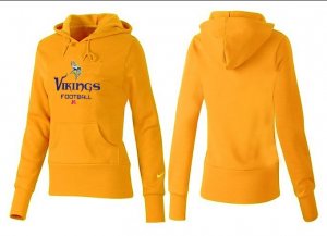 Women Minnesota Vikings Logo Pullover Hoodie-117