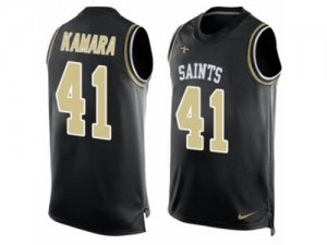 Mens Nike New Orleans Saints #41 Alvin Kamara Limited Black Player Name & Number Tank Top NFL Jersey