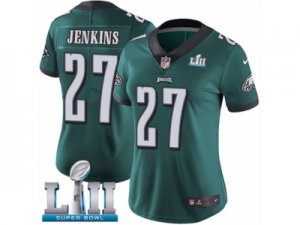 Women Nike Philadelphia Eagles #27 Malcolm Jenkins Midnight Green Team Color Vapor Untouchable Limited Player Super Bowl LII NFL Jersey