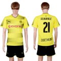 2017-18 Dortmund 21 SCHURRLE Home Soccer Jersey