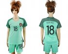 Womens Portugal #18 Rafael Away Soccer Country Jersey