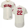 Cleveland Indians #22 Jason Kipnis Cream Flexbase Authentic Collection Stitched Baseball Jersey