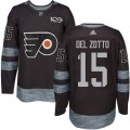 Philadelphia Flyers #15 Michael Del Zotto Black 1917-2017 100th Anniversary Stitched NHL Jersey
