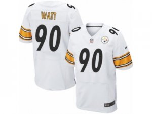 Mens Nike Pittsburgh Steelers #90 T. J. Watt Elite White NFL Jersey