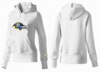 Women Baltimore Ravens Logo Pullover Hoodie-029