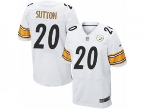 Mens Nike Pittsburgh Steelers #20 Cameron Sutton Elite White NFL Jersey