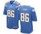 Men's Nike San Diego Chargers #86 Hunter Henry Game Electric Blue Alternate NFL Jersey