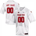 Texas Tech White Mens Customized College Football Jersey