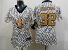 Nike Women New Orleans Saints #32 vaccaro jerseys[fem fan zebra]