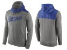 Mens Los Angeles Dodgers Nike Gray Cooperstown Collection Hybrid Pullover Hoodie