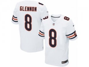 Mens Nike Chicago Bears #8 Mike Glennon Elite White NFL Jersey