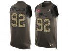 Mens Nike Tampa Bay Buccaneers #92 William Gholston Limited Green Salute to Service Tank Top NFL Jersey