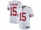 Mens Nike San Francisco 49ers #15 Pierre Garcon Vapor Untouchable Limited White NFL Jersey