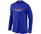 Nike Cincinnati Bengals Authentic font Long Sleeve T-Shirt blue