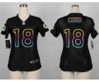 Nike women jerseys green bay packers #18 randall cobb black[nike fashion]