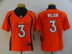 Nike Broncos #3 Russell Wilson Orange Women Vapor Untouchable Limited Jersey