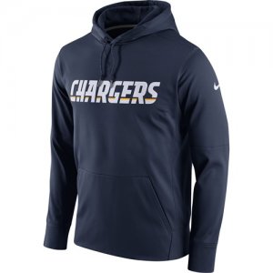 Los Angeles Chargers Nike Circuit Wordmark Essential Performance Pullover Hoodie Navy