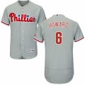 Men's Majestic Philadelphia Phillies #6 Ryan Howard Grey Flexbase Authentic Collection MLB Jersey