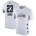 Lakers #23 Lebron James White 2019 NBA All-Star Game Men's T-Shirt
