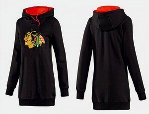 NHL Women Chicago Blackhawks Logo Pullover Hoodie 7