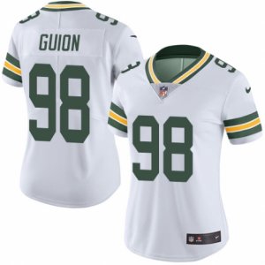 Women\'s Nike Green Bay Packers #98 Letroy Guion Limited White Rush NFL Jersey