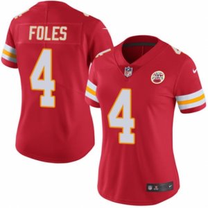 Women\'s Nike Kansas City Chiefs #4 Nick Foles Limited Red Rush NFL Jersey